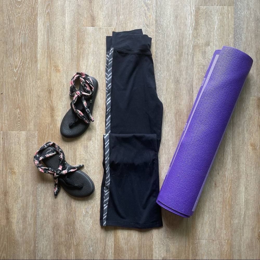 Aerie Wide Leg High Rise Legging, Med Short